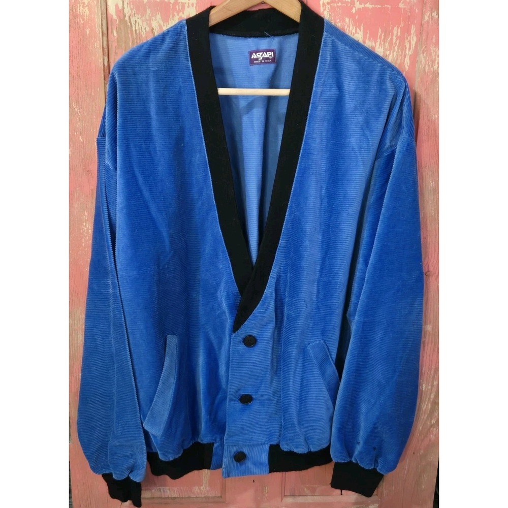 VTG Equestrian Riding Jacket Unisex Corduroy Button Front V-neck Cardigan Sz XL?